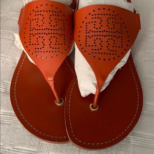 Tory Burch buckle flats.